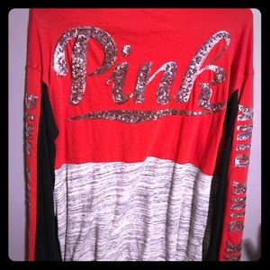 Sparkly Victoria’s Secret pink long sleeve